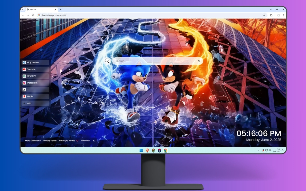 Sonic the Hedgehog 3 Live Wallpaper chrome谷歌浏览器插件_扩展第2张截图