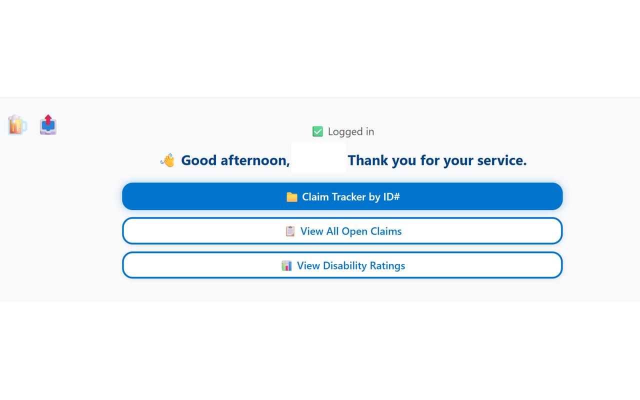 VA Claim Info - Desktop version chrome谷歌浏览器插件_扩展第2张截图