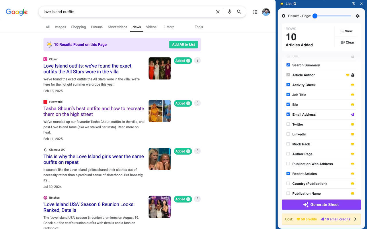 BuzzStream ListIQ chrome谷歌浏览器插件_扩展第3张截图