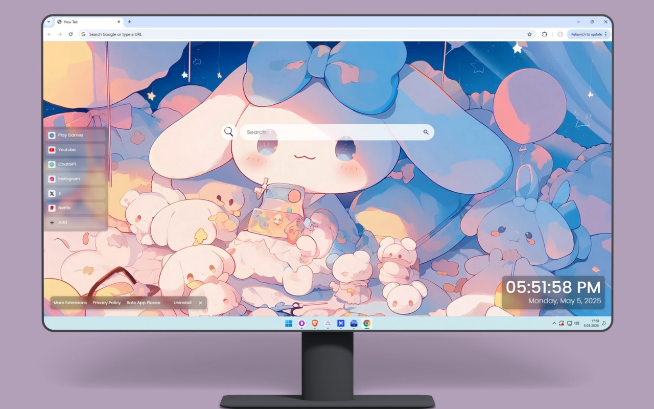 Cinnamoroll Wonderland Live Wallpaper chrome谷歌浏览器插件_扩展第1张截图