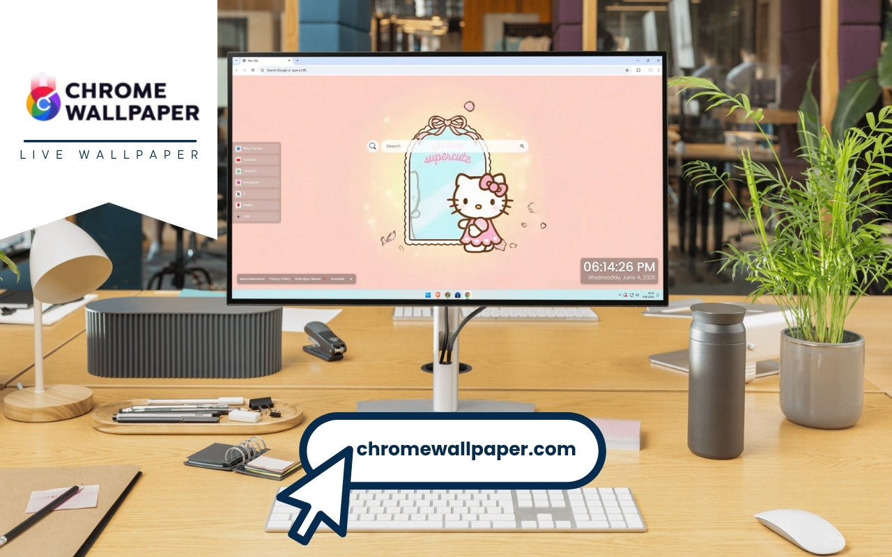 Hello Kitty Supercute Live Wallpaper chrome谷歌浏览器插件_扩展第1张截图