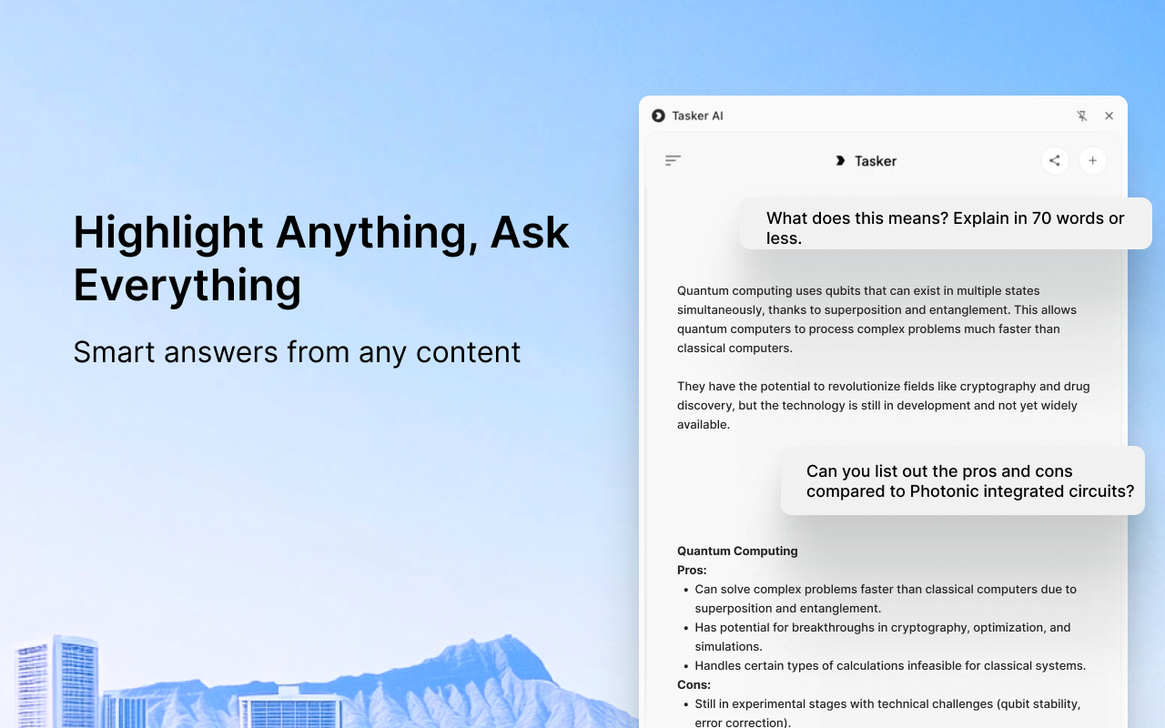 Tasker AI chrome谷歌浏览器插件_扩展第2张截图