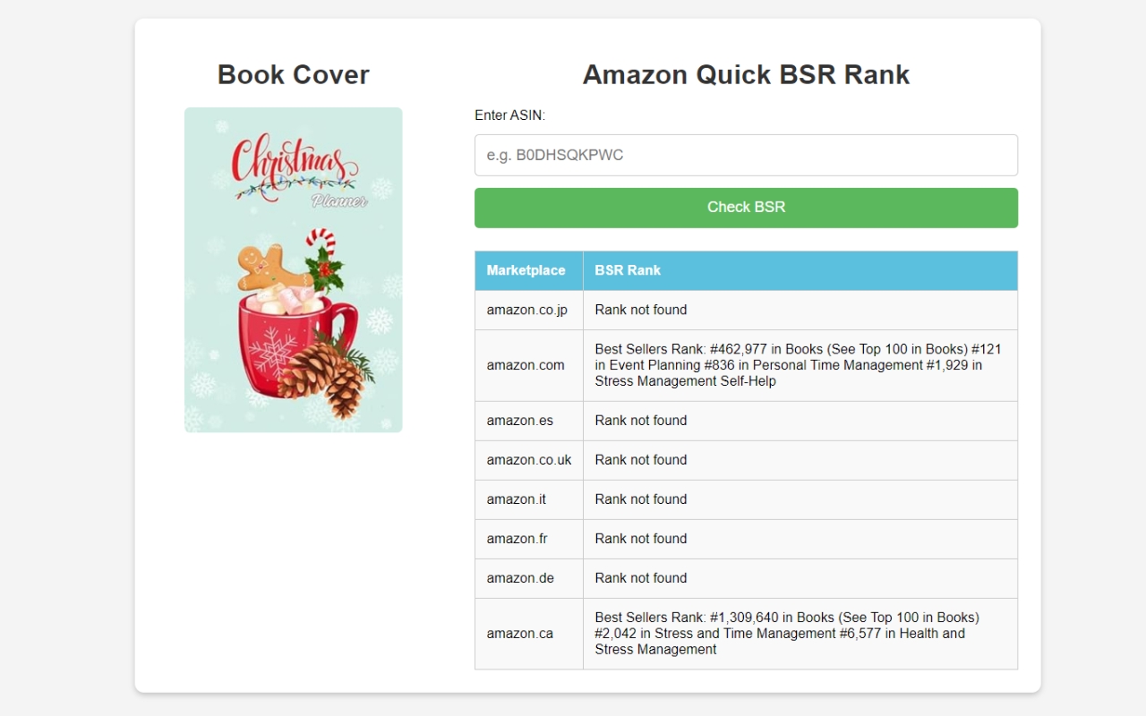 Amazon Quick BSR Rank chrome谷歌浏览器插件_扩展第2张截图