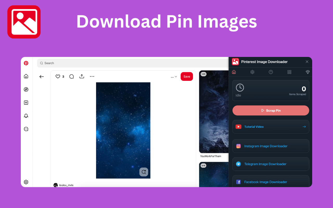 Pinterest Images Downloader chrome谷歌浏览器插件_扩展第4张截图