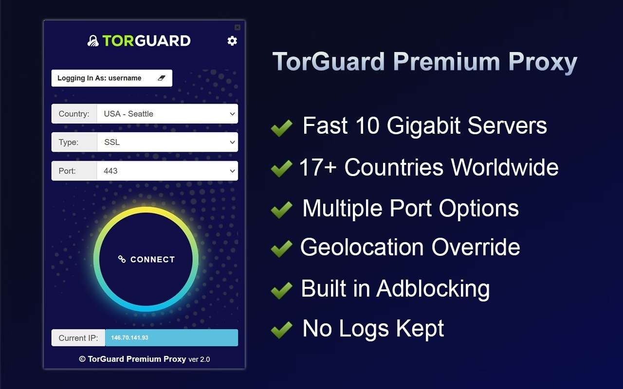 TorGuard Premium Proxy Extension chrome谷歌浏览器插件_扩展第2张截图