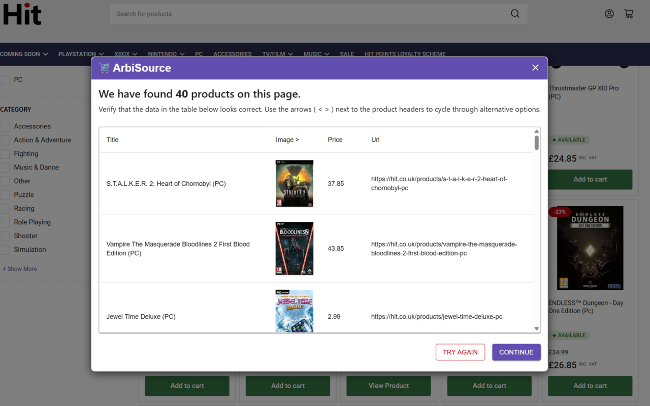 ArbiSource – Custom Scan Assistant chrome谷歌浏览器插件_扩展第3张截图