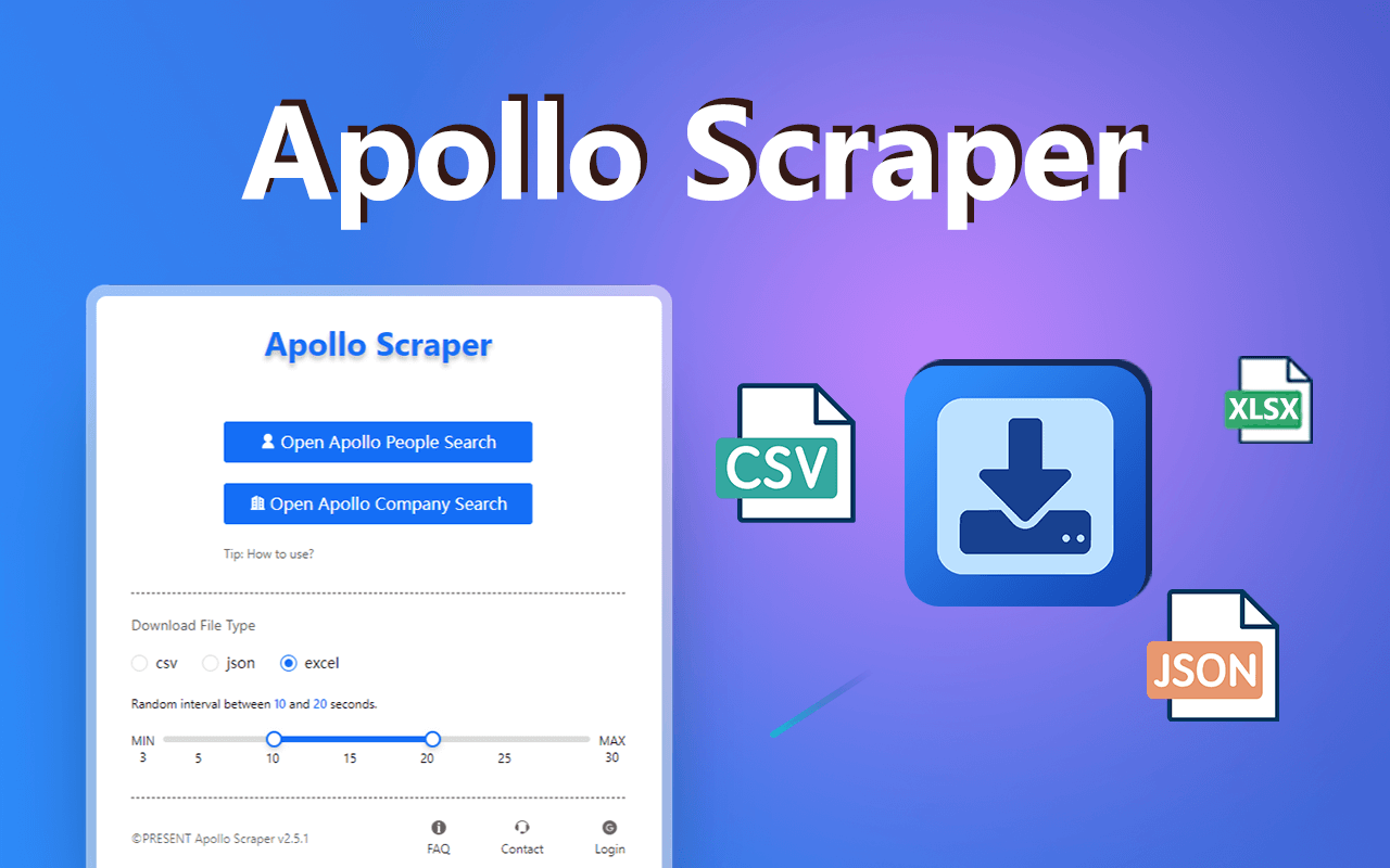 Apollo Scraper | 轻松提取和导出 Apollo 潜在客户 chrome谷歌浏览器插件_扩展第1张截图