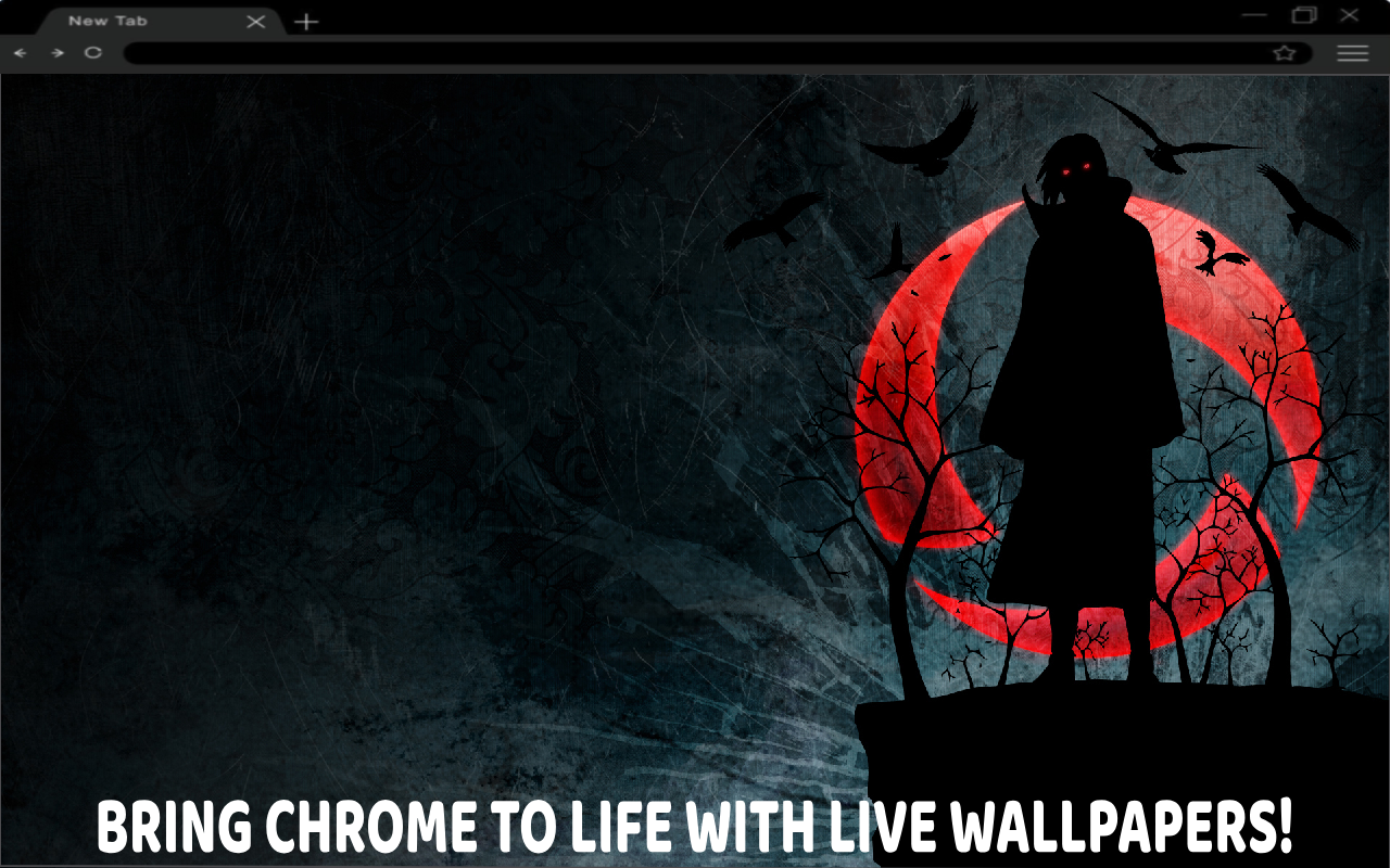 Itachi Uchiha Dark Raven Live Wallpaper chrome谷歌浏览器插件_扩展第1张截图