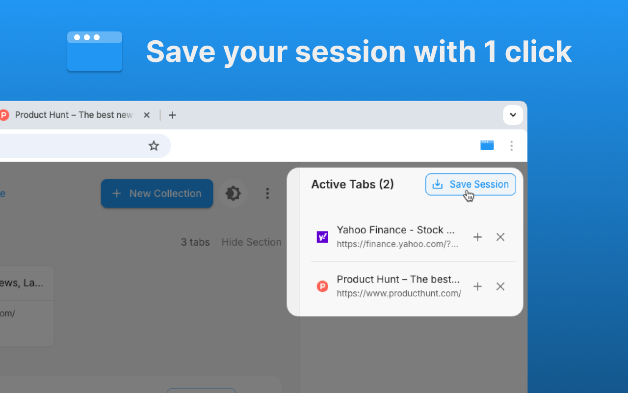 SavedTabs - A better new tab and start page chrome谷歌浏览器插件_扩展第3张截图
