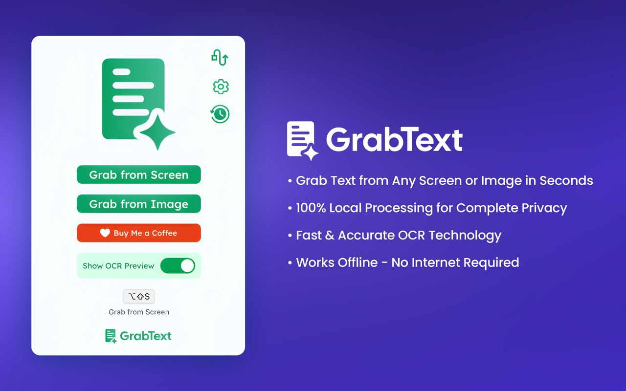 GrabText - Screen & Image OCR chrome谷歌浏览器插件_扩展第4张截图