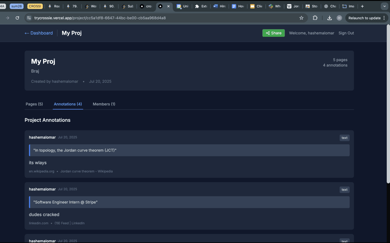 Crossie chrome谷歌浏览器插件_扩展第1张截图