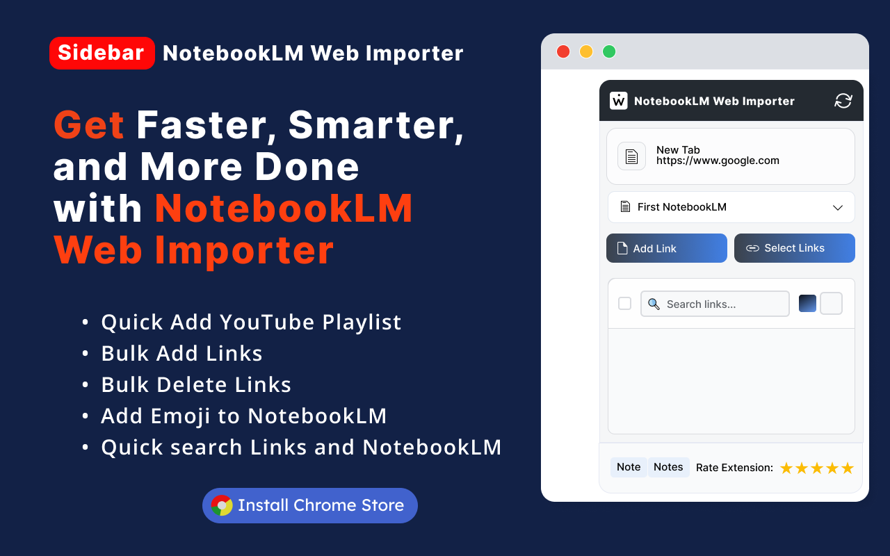 Notebooklm Web Importer chrome谷歌浏览器插件_扩展第3张截图