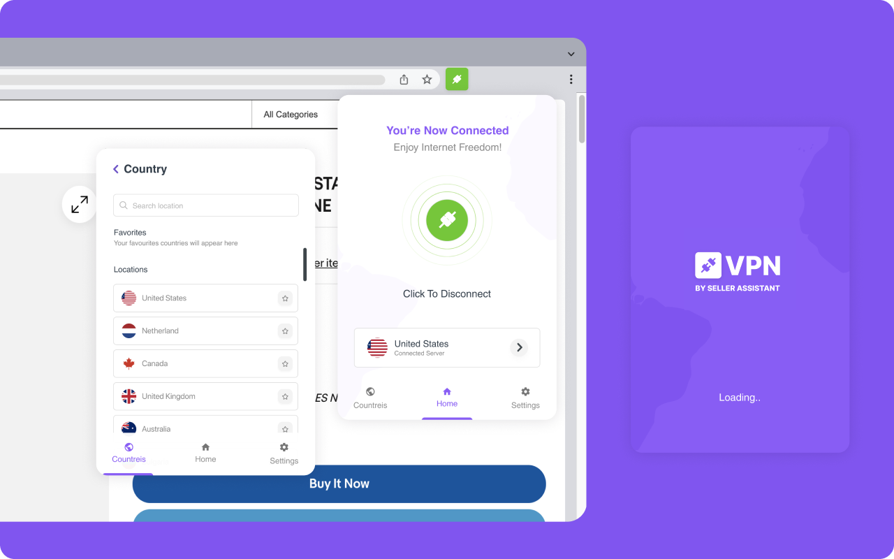  by Seller Assistant - Secure and Unlimited  (Proxy) chrome谷歌浏览器插件_扩展第1张截图