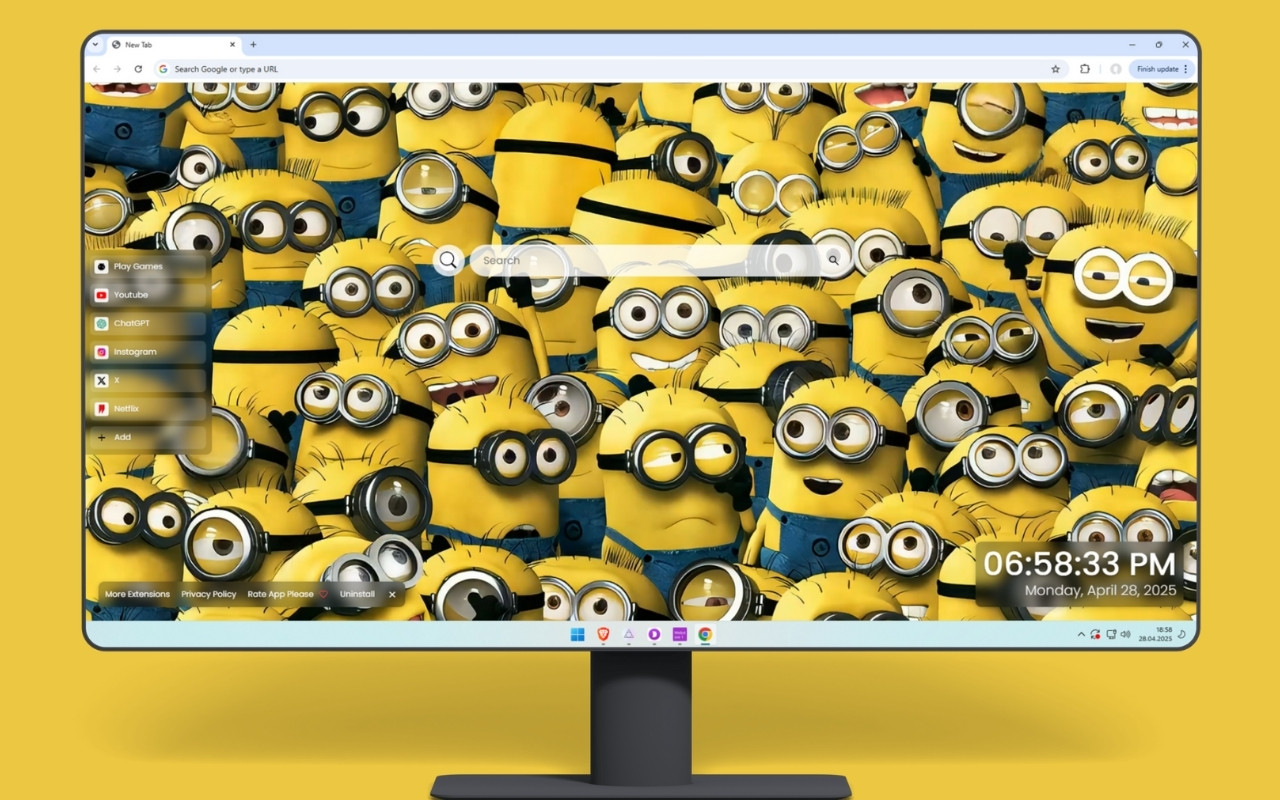 Despicable Me Minions Live Wallpaper chrome谷歌浏览器插件_扩展第1张截图