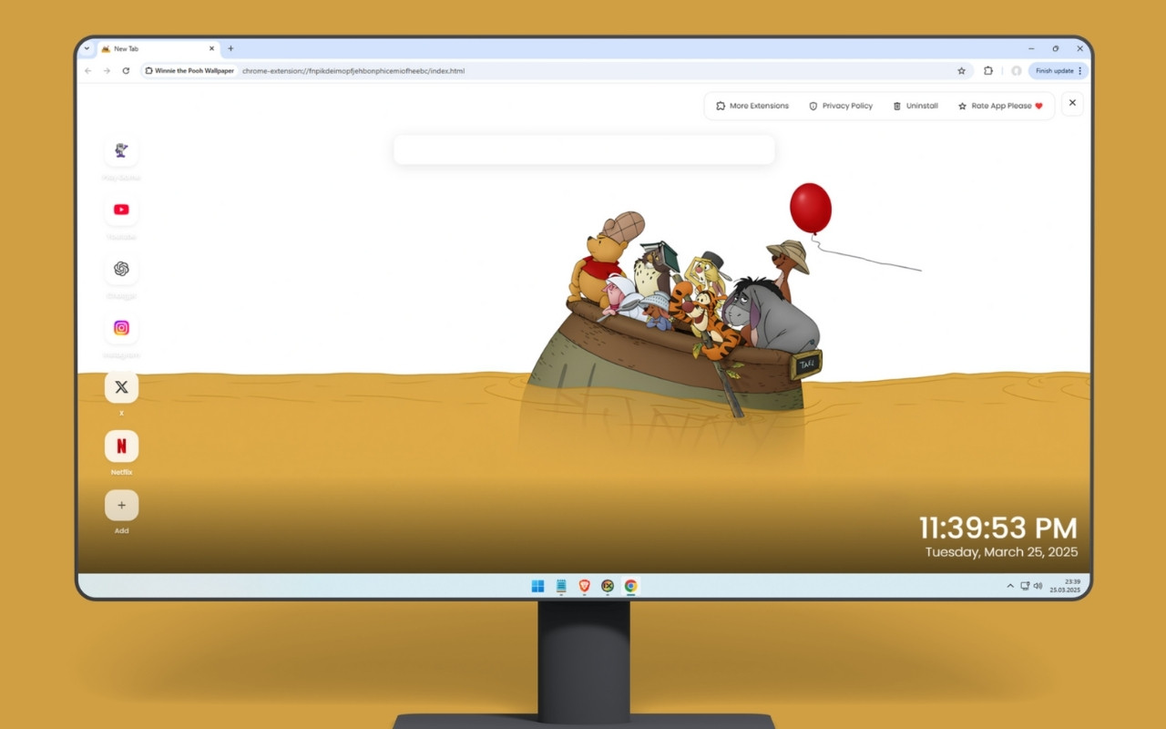 Winnie the Pooh Wallpaper chrome谷歌浏览器插件_扩展第4张截图