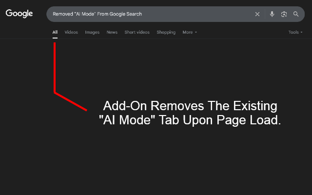 Google AI Mode Remover chrome谷歌浏览器插件_扩展第1张截图