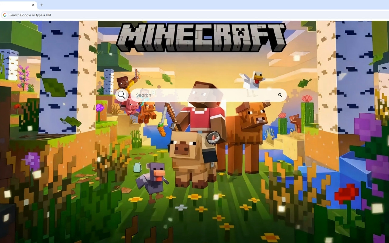 Minecraft Summer Live Wallpaper chrome谷歌浏览器插件_扩展第3张截图