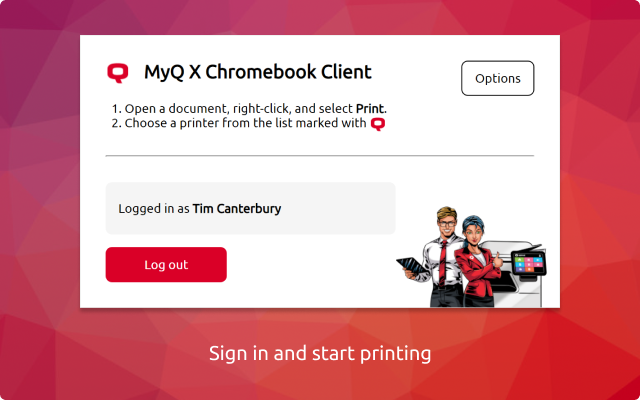 MyQ X Chromebook Client chrome谷歌浏览器插件_扩展第3张截图