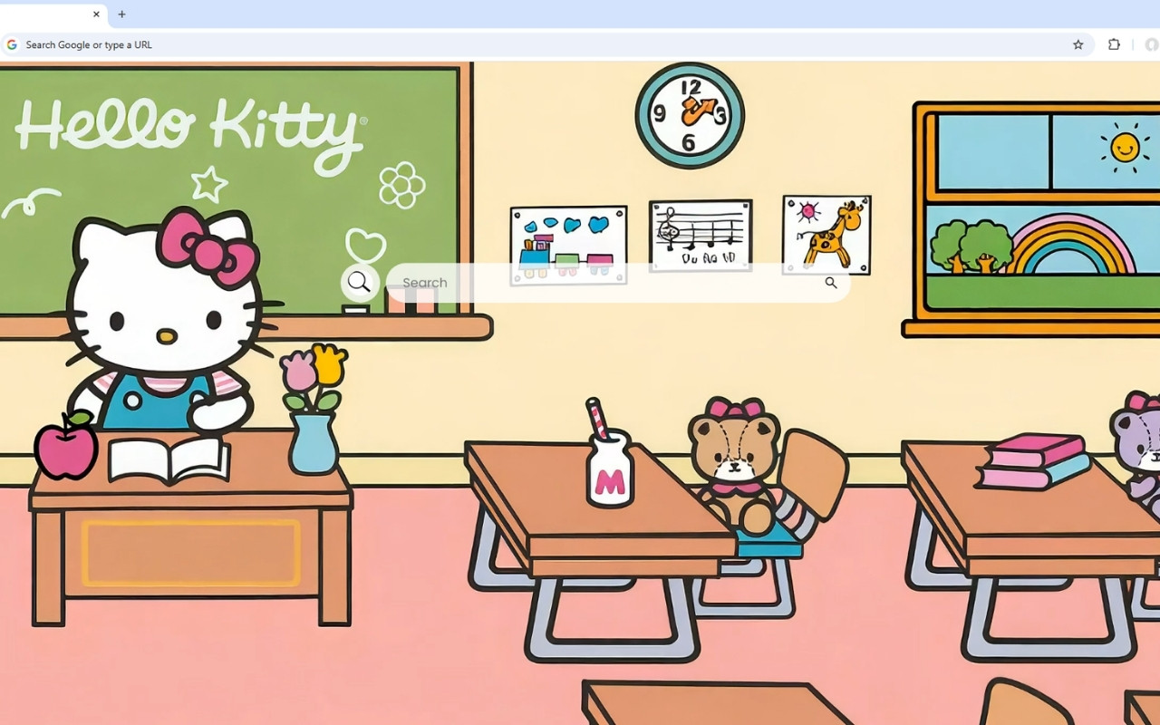 Hello Kitty Classroom Live Wallpaper chrome谷歌浏览器插件_扩展第1张截图