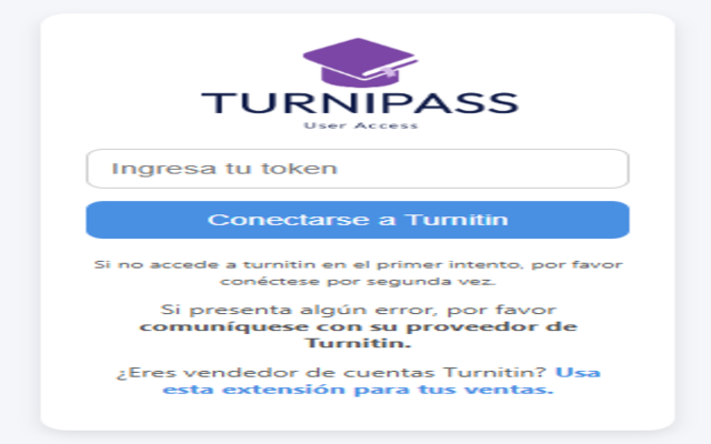 Turnipass - Acceso a Turnitin chrome谷歌浏览器插件_扩展第1张截图