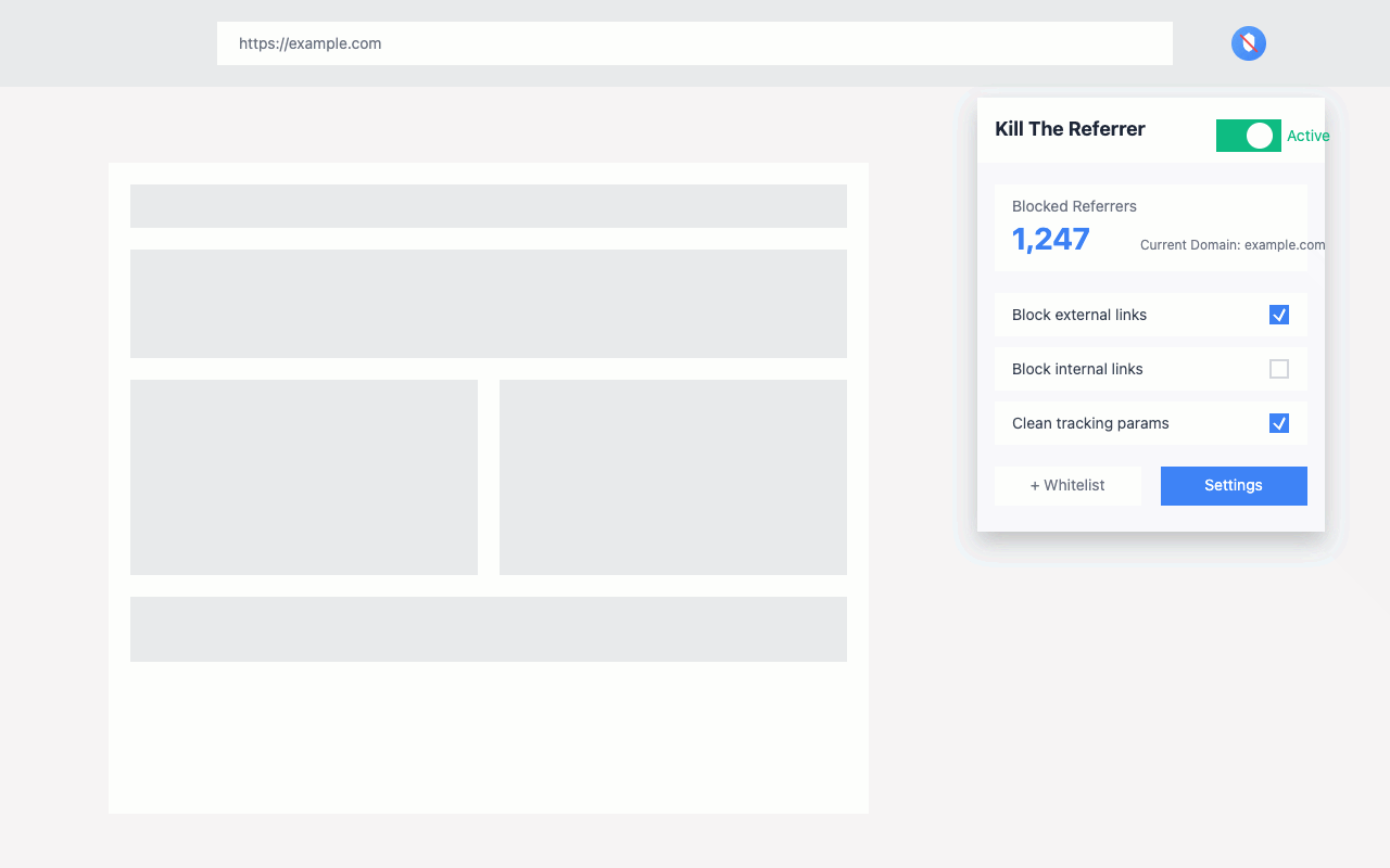Kill The Referrer chrome谷歌浏览器插件_扩展第2张截图