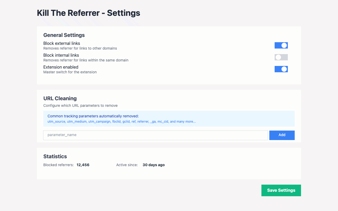 Kill The Referrer chrome谷歌浏览器插件_扩展第4张截图