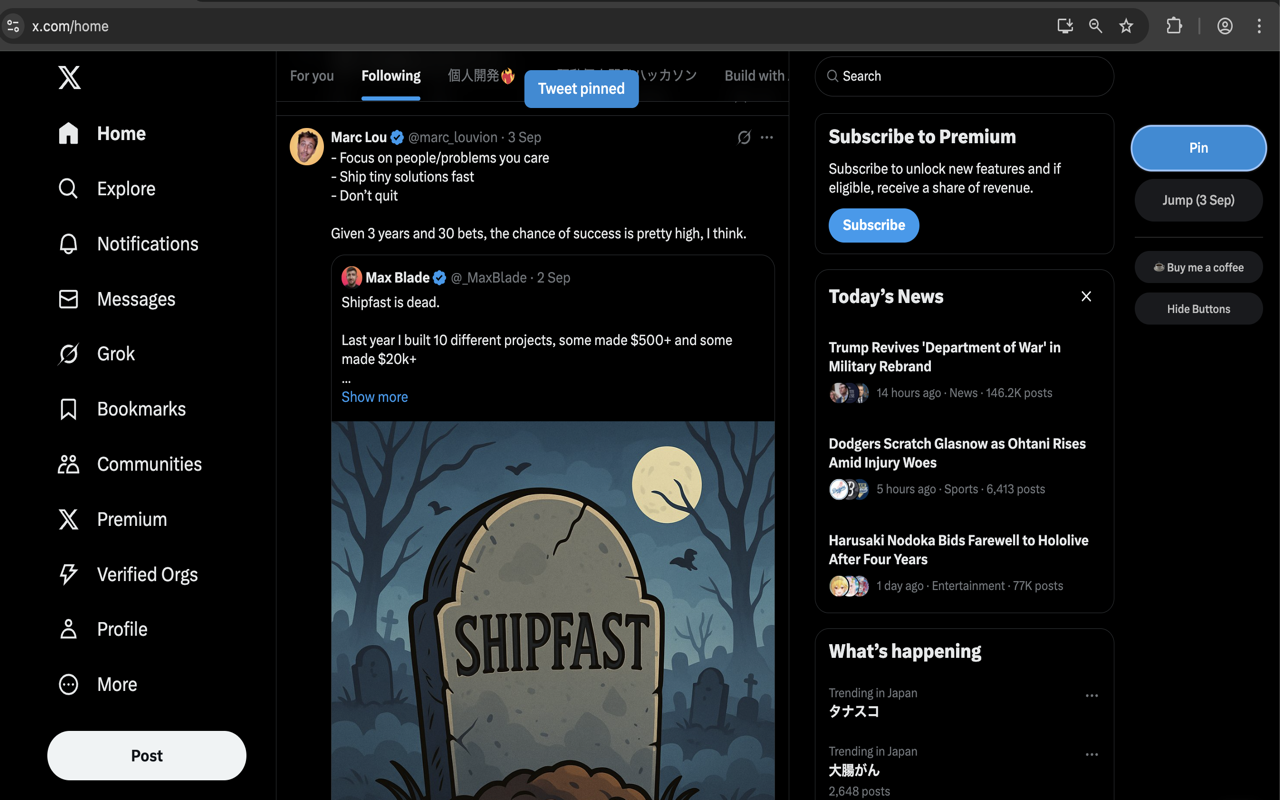 PinX chrome谷歌浏览器插件_扩展第1张截图