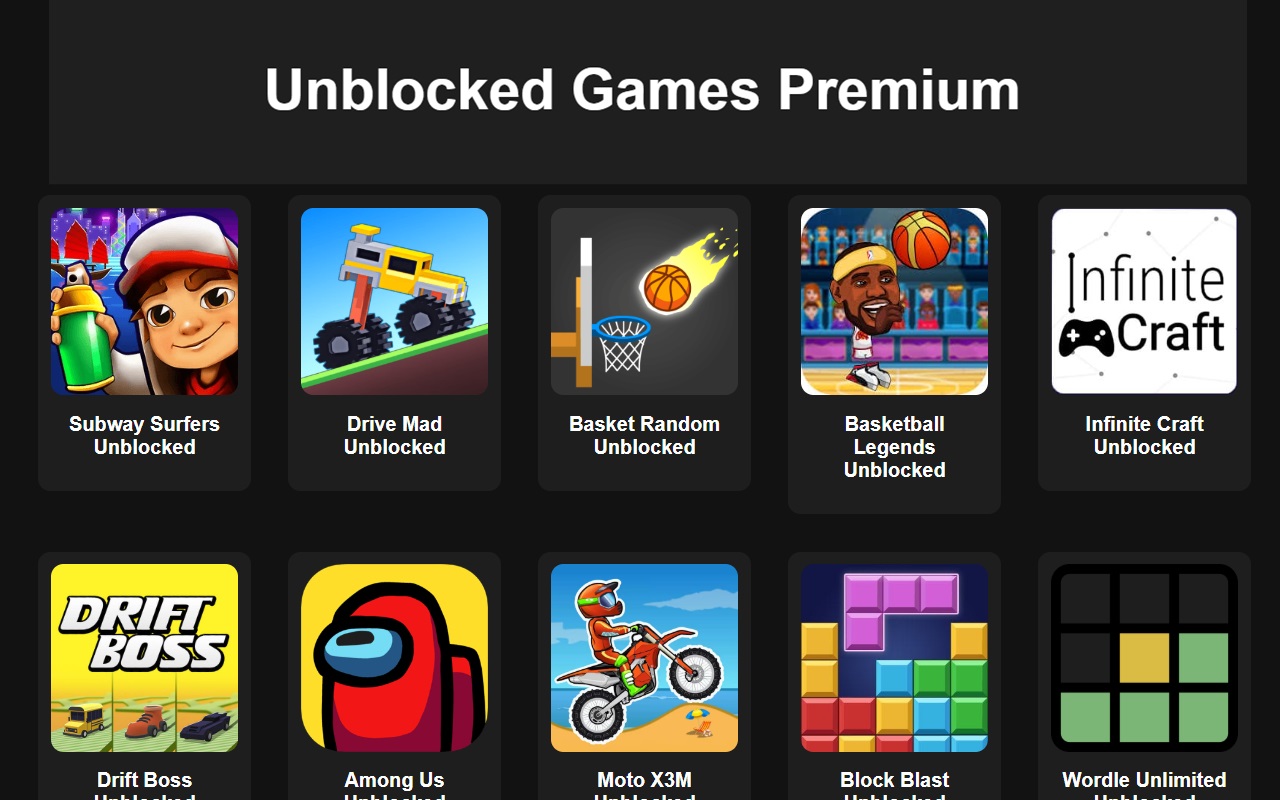 Unblocked Games Premium chrome谷歌浏览器插件_扩展第1张截图