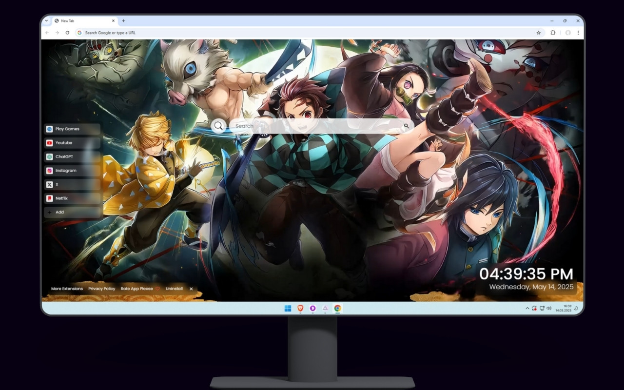 Demon Slayer Live Wallpaper chrome谷歌浏览器插件_扩展第4张截图