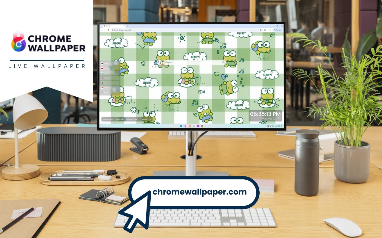 Keroppi Live Wallpaper chrome谷歌浏览器插件_扩展第2张截图