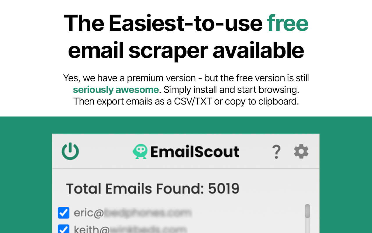 EmailScout - Email Finder, Scraper & Extractor chrome谷歌浏览器插件_扩展第3张截图