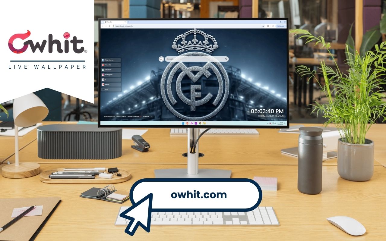 Real Madrid Emblem Live Wallpaper chrome谷歌浏览器插件_扩展第1张截图