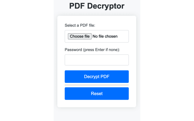 PDF Unlocker chrome谷歌浏览器插件_扩展第1张截图