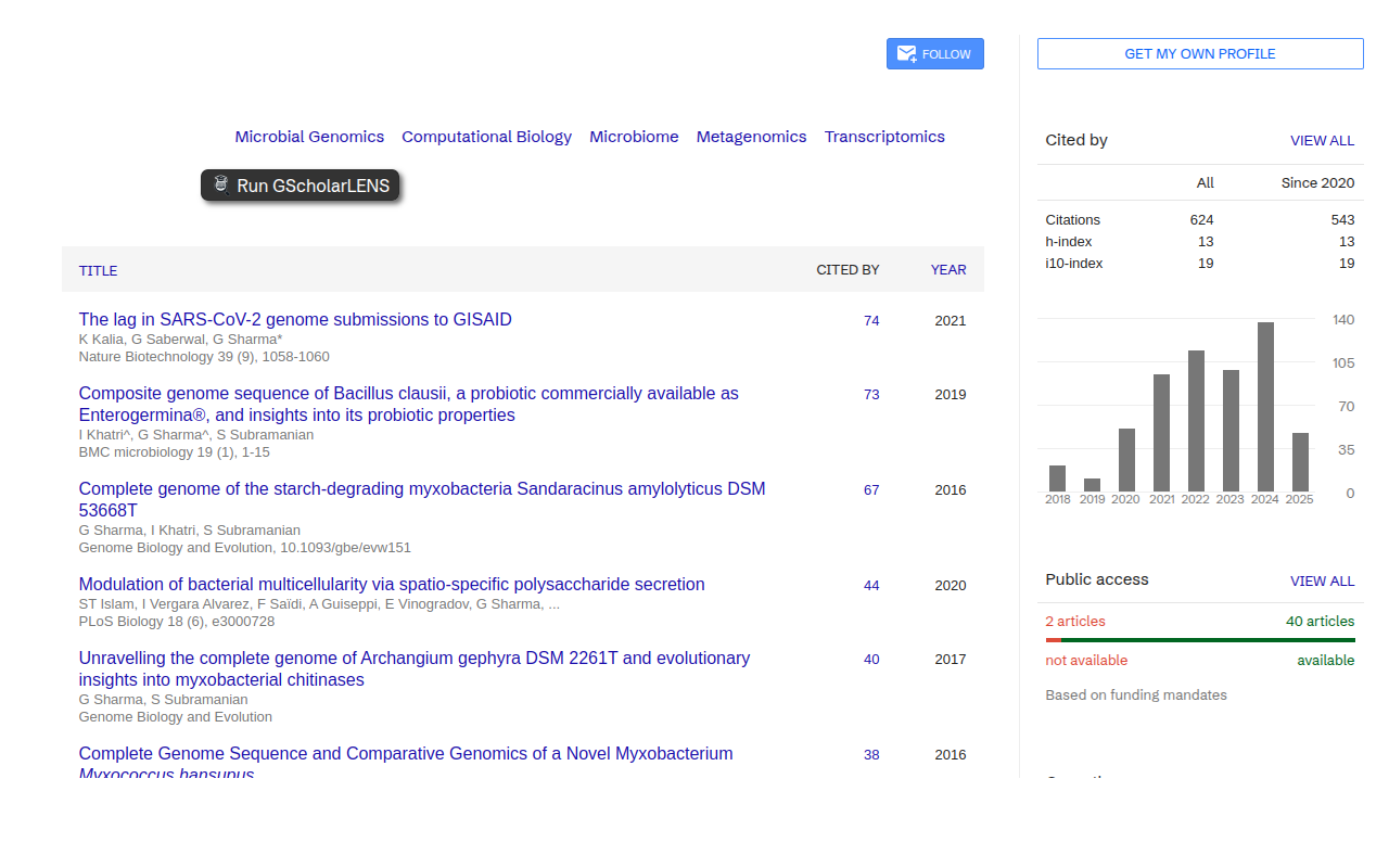 GScholarLENS chrome谷歌浏览器插件_扩展第1张截图