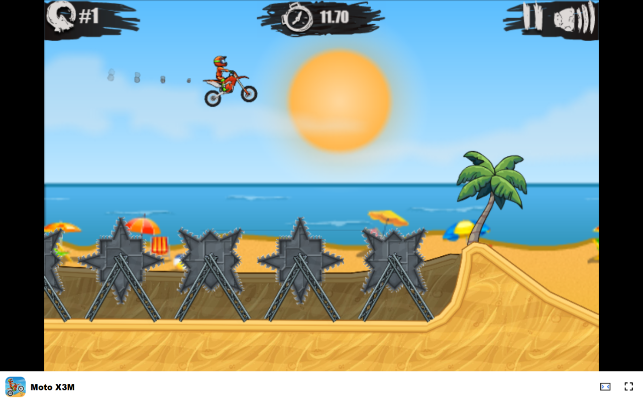 Moto X3M 游戏 - 在巨大的障碍中冲过关卡！ chrome谷歌浏览器插件_扩展第3张截图