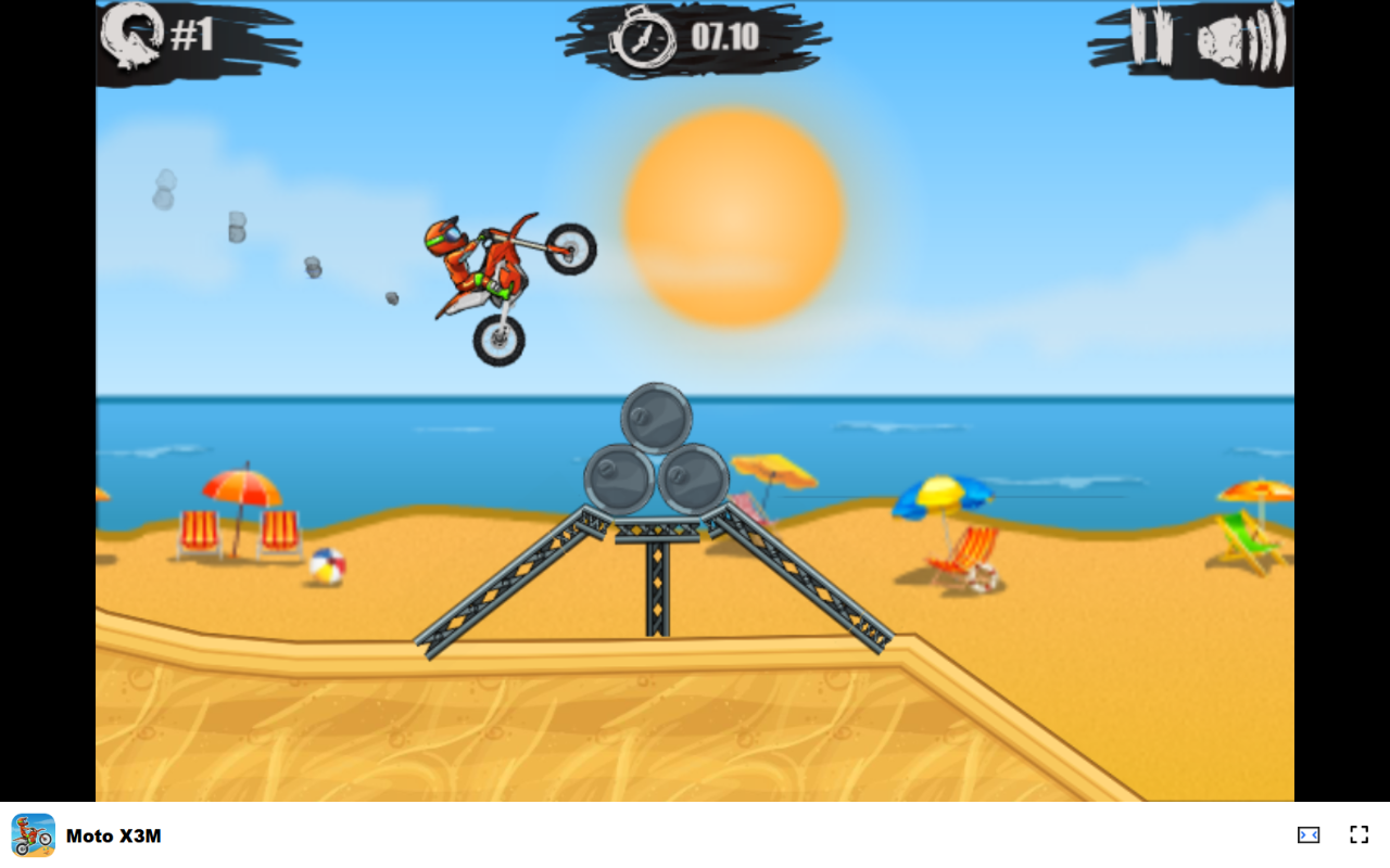 Moto X3M 游戏 - 在巨大的障碍中冲过关卡！ chrome谷歌浏览器插件_扩展第4张截图