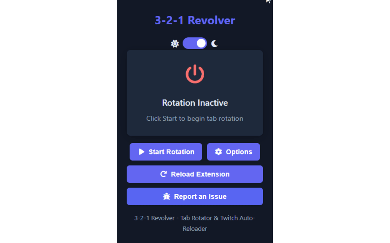 3-2-1 Revolver - Tab Rotator & Twitch Auto-Reloader chrome谷歌浏览器插件_扩展第1张截图