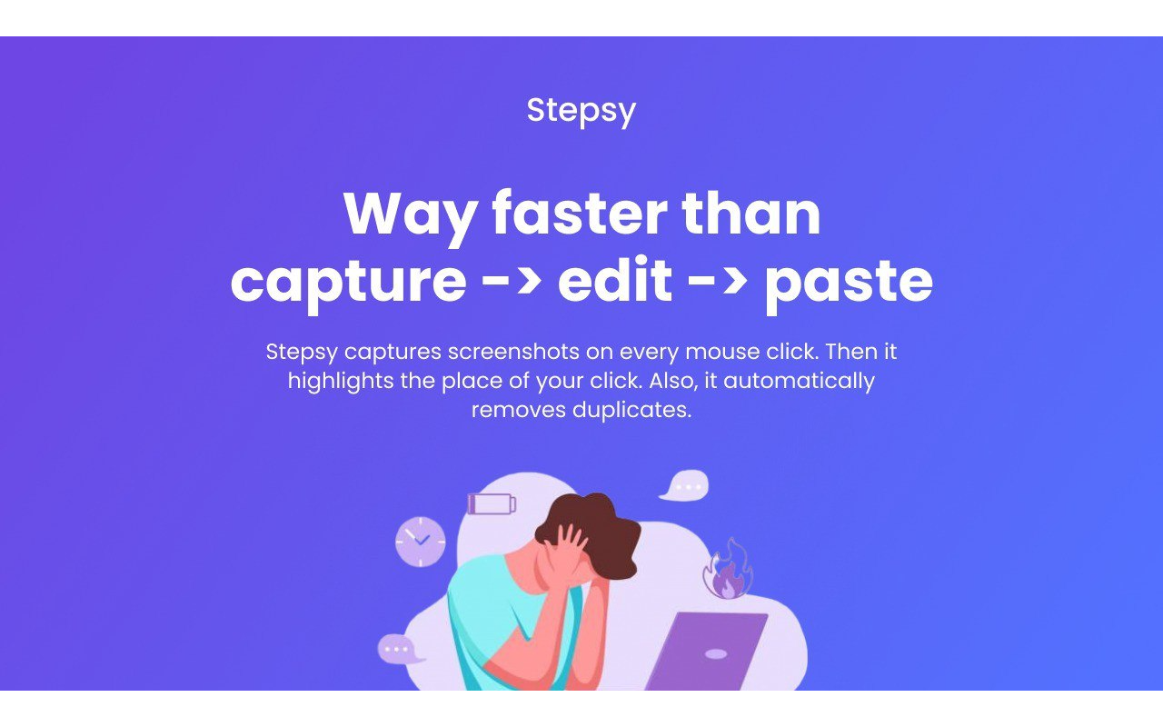 Stepsy: create step-by-step guide with screenshots chrome谷歌浏览器插件_扩展第3张截图