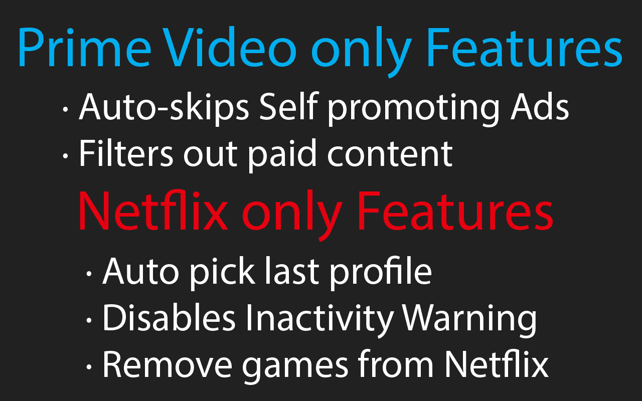 Streaming enhanced Netflix Disney Prime Video chrome谷歌浏览器插件_扩展第4张截图