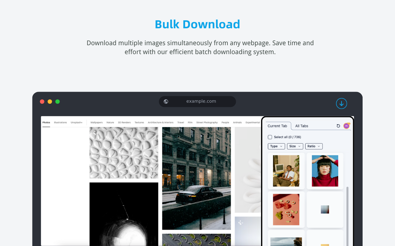 Bulk Image Downloader - ImgHunt chrome谷歌浏览器插件_扩展第3张截图