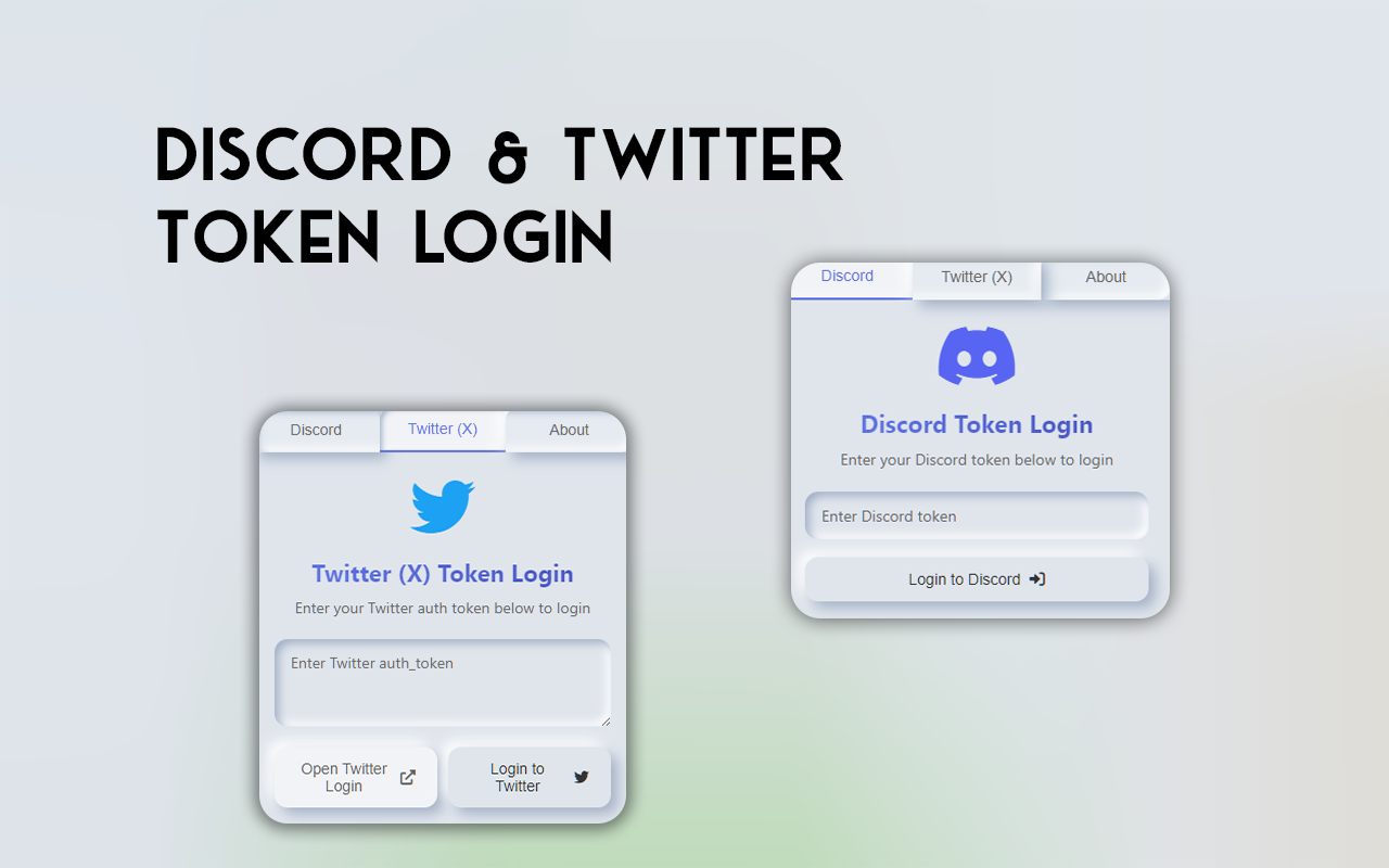 Discord & Twitter Token Login chrome谷歌浏览器插件_扩展第2张截图