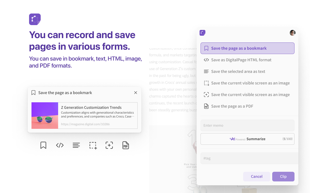 DigitalPage Web Clipper chrome谷歌浏览器插件_扩展第5张截图