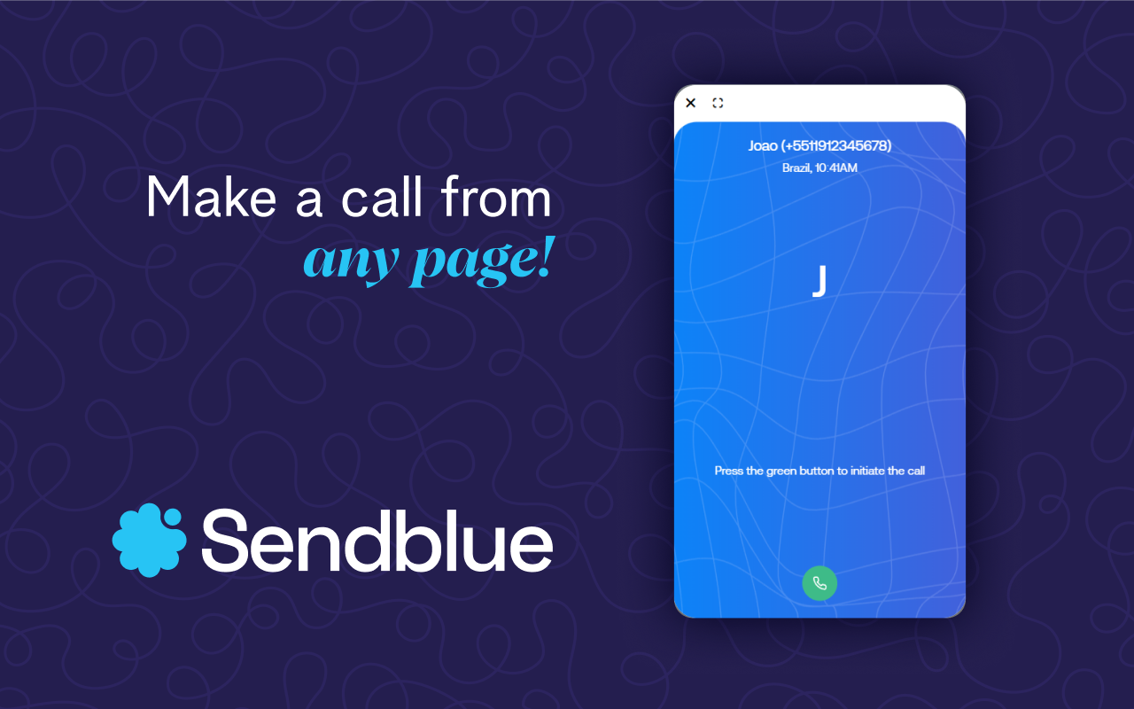 Sendblue Call chrome谷歌浏览器插件_扩展第2张截图