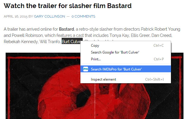 Right-Click Search IMDbPro chrome谷歌浏览器插件_扩展第2张截图