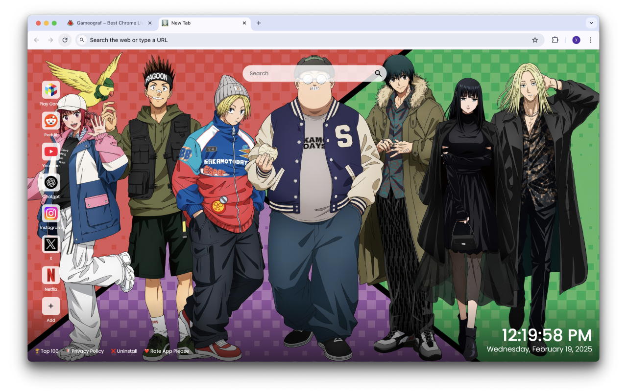 Sakamoto Days Wallpapers New Tab chrome谷歌浏览器插件_扩展第1张截图