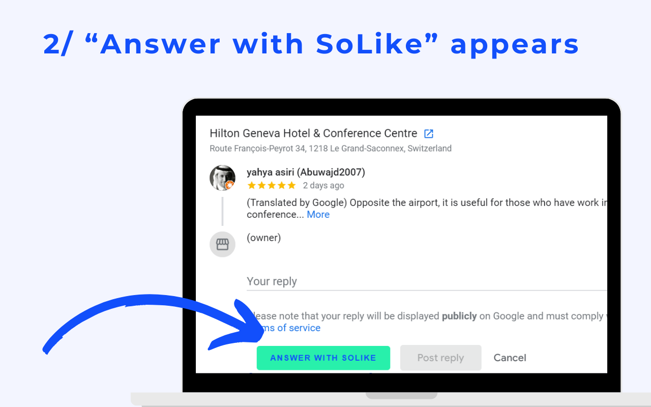 Review Response & Reply Generator by SoLikeAI chrome谷歌浏览器插件_扩展第1张截图