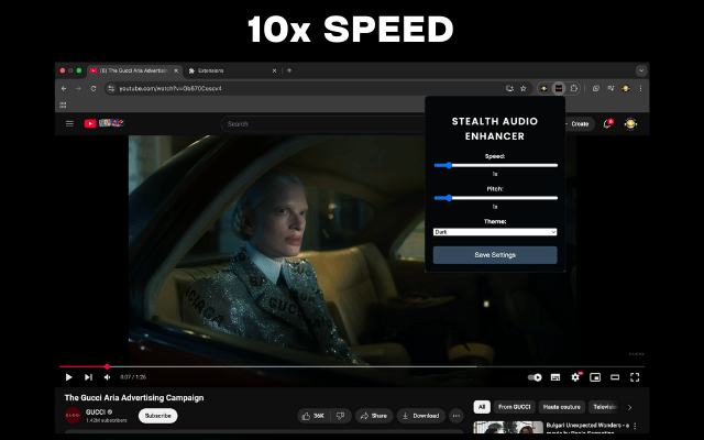 Stealth Audio Enhancer chrome谷歌浏览器插件_扩展第3张截图