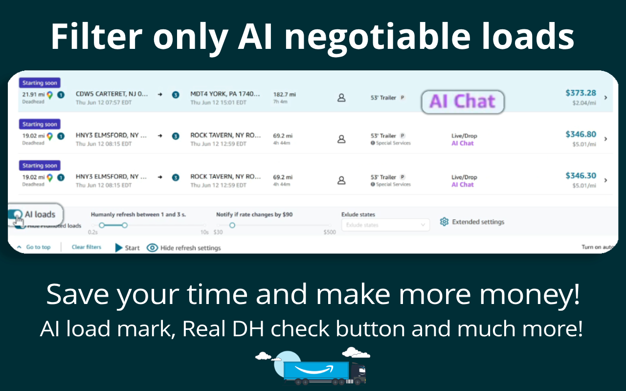 EasyRelay – Boost Dispatcher Productivity on Amazon Relay chrome谷歌浏览器插件_扩展第2张截图