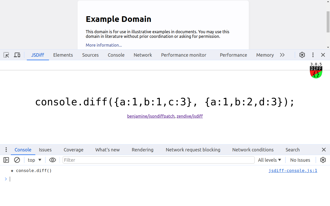 console.diff(...) chrome谷歌浏览器插件_扩展第1张截图