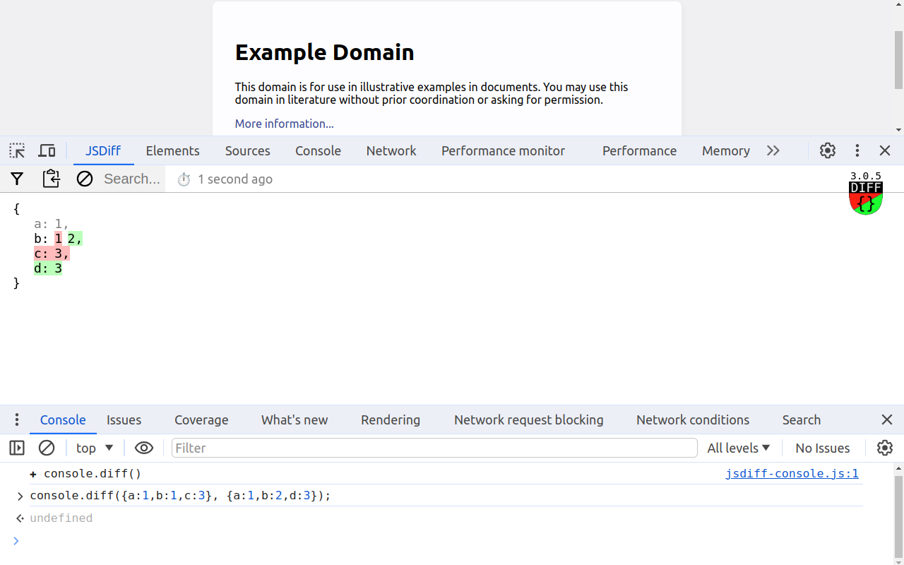 console.diff(...) chrome谷歌浏览器插件_扩展第3张截图